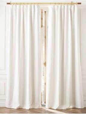 Warm White Blackout Window Curtain Panels 48"x108